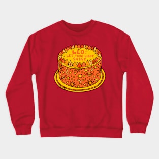 Leo Cake Crewneck Sweatshirt